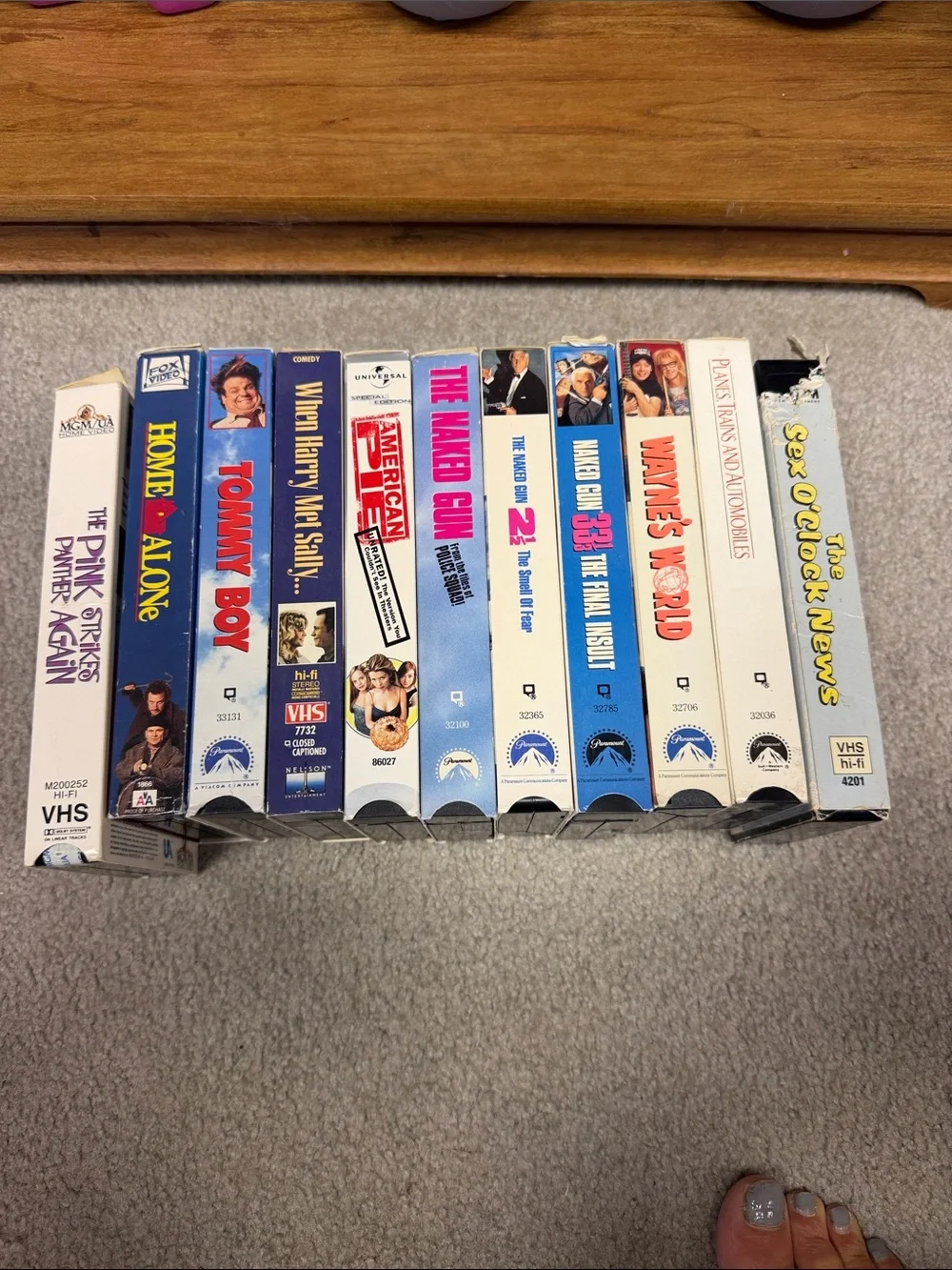 11 vintage comedy VHS tapes